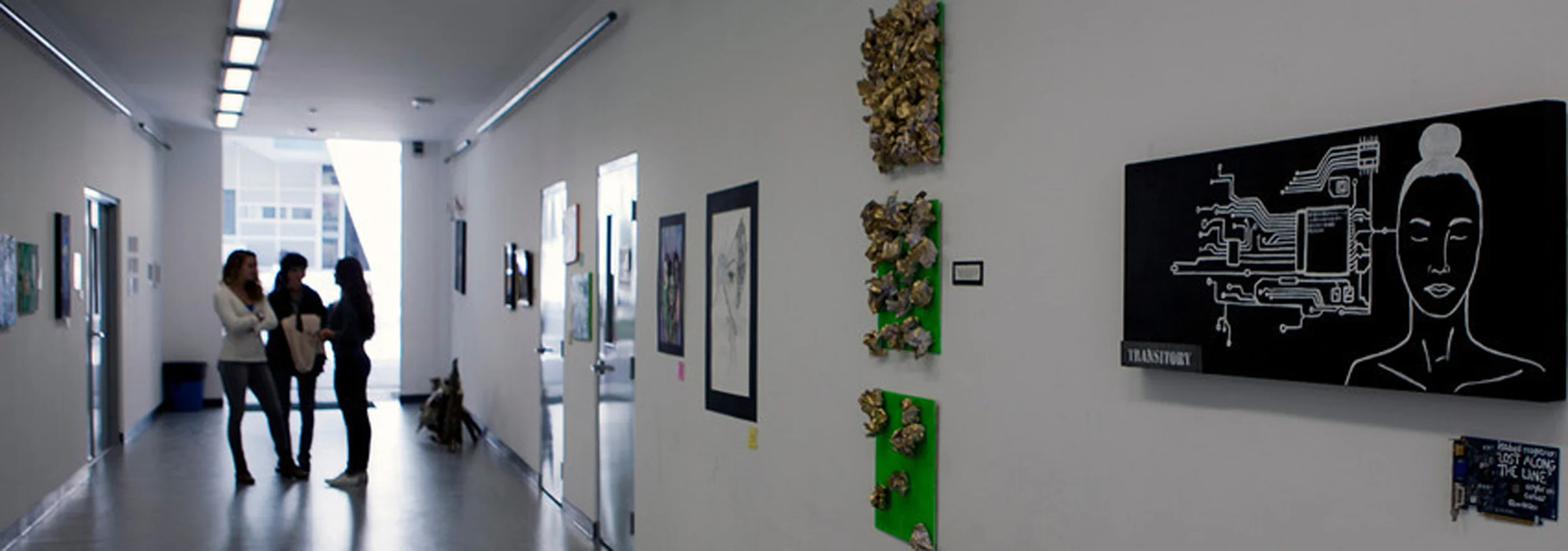 Gallery foyer of the Fine Arts building, wide view