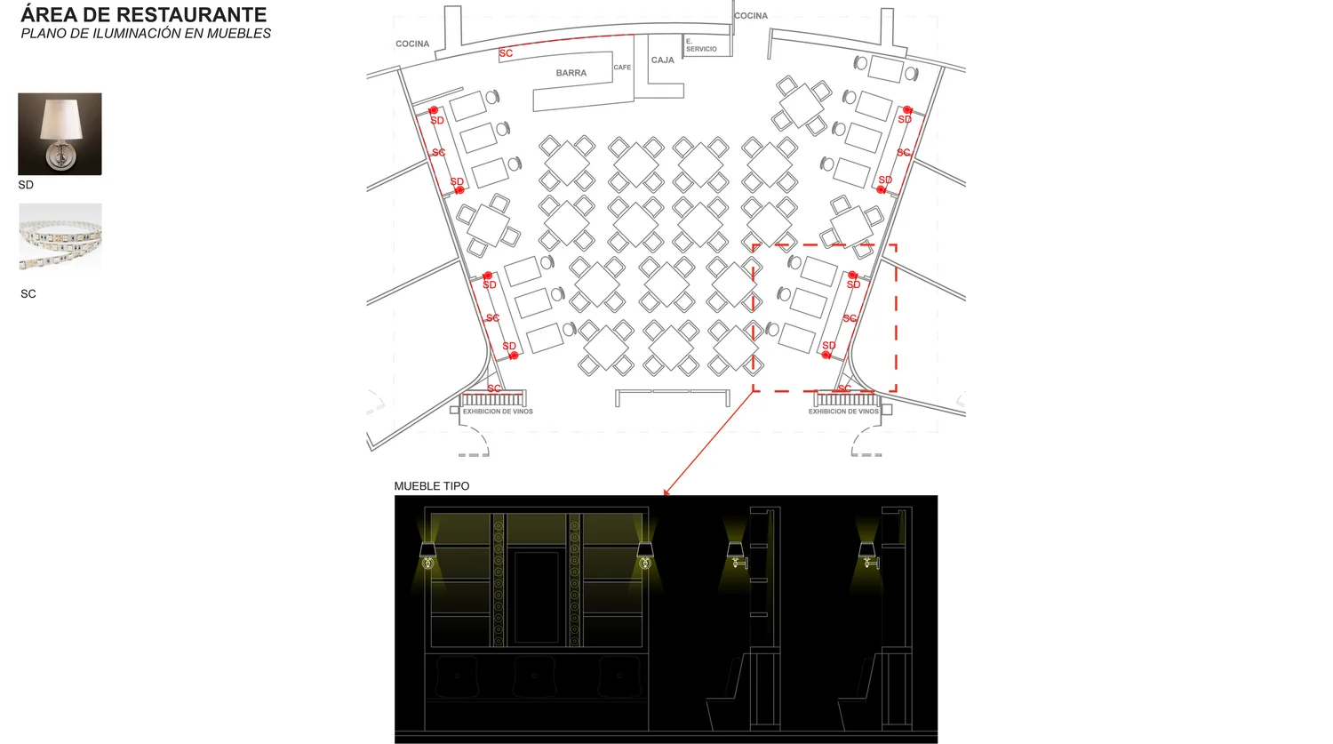 Schematic lighting study — phase three