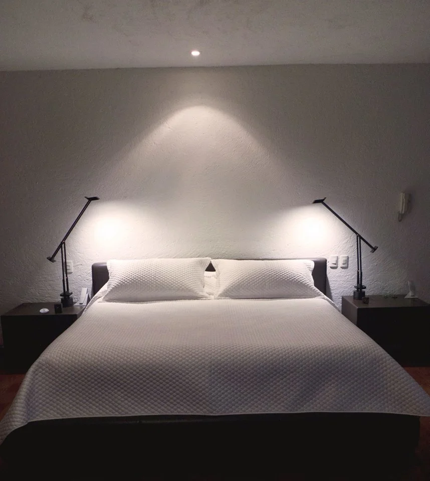 L Residence — bedroom with soft, indirect light