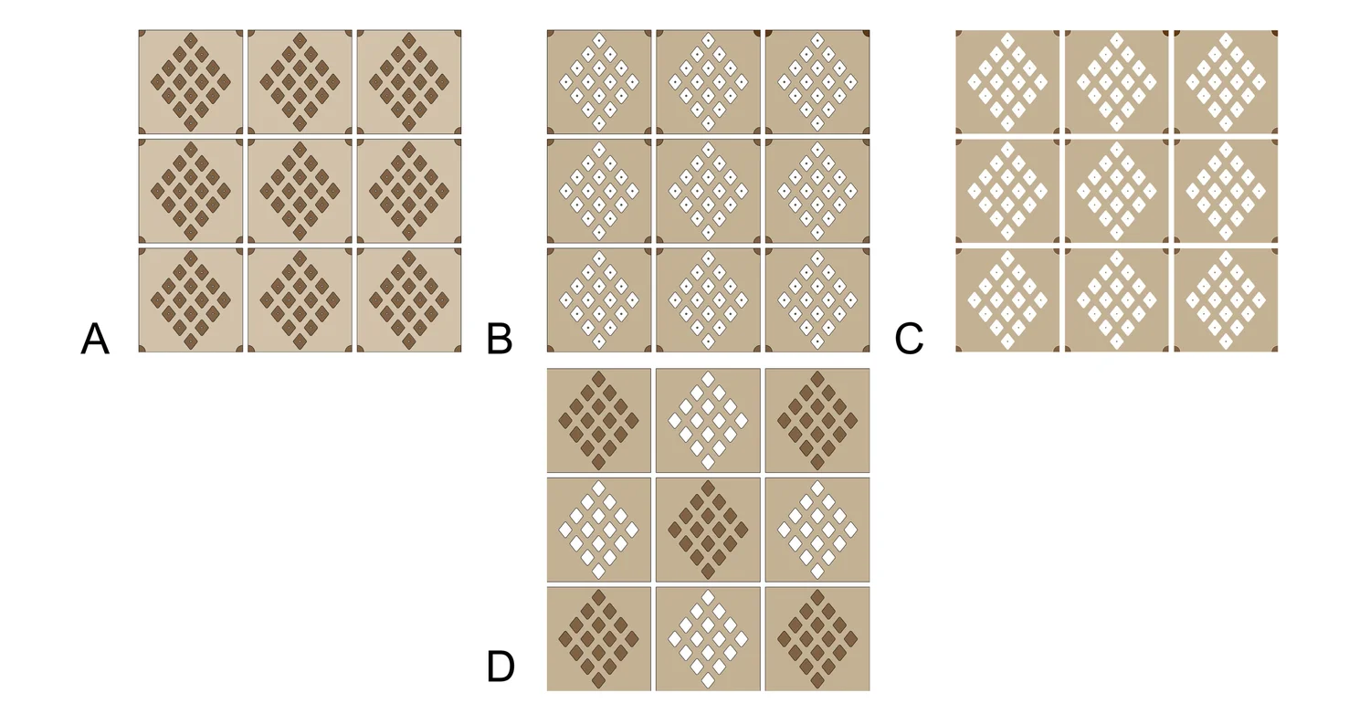 Lucero Tile — colorway study, second arrangement