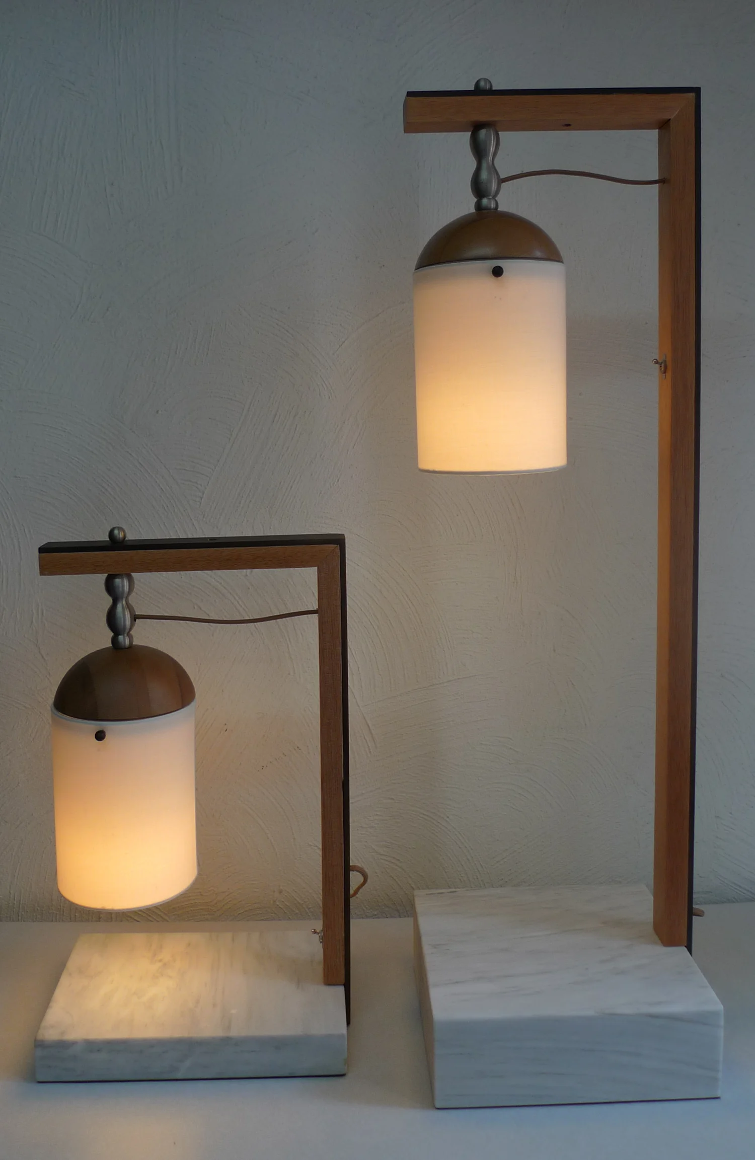 Lum — brass and wood structure